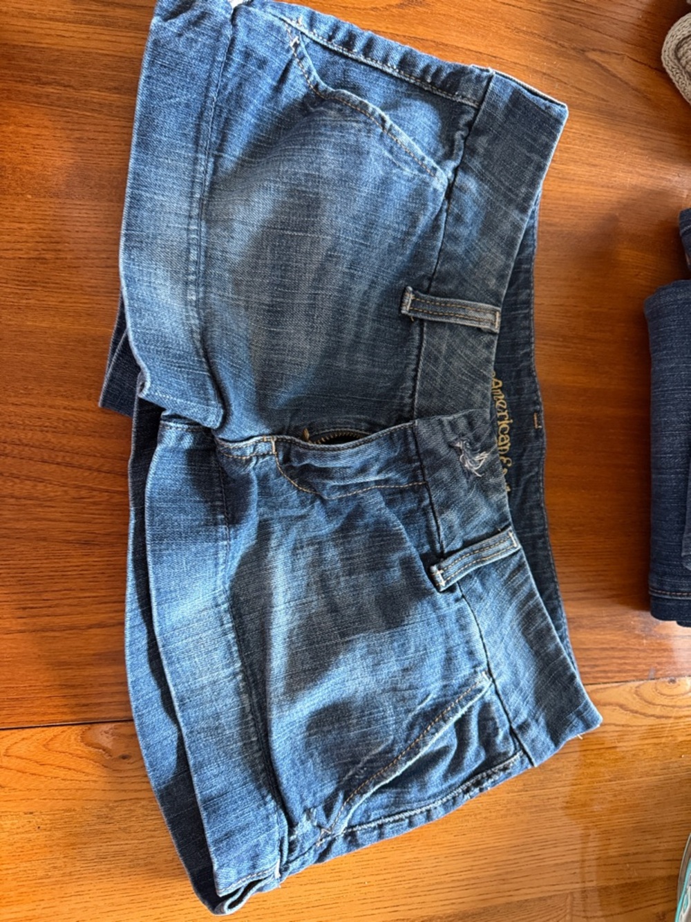 American Eagle Outfitters Women's Blue Denim Jean Shorts